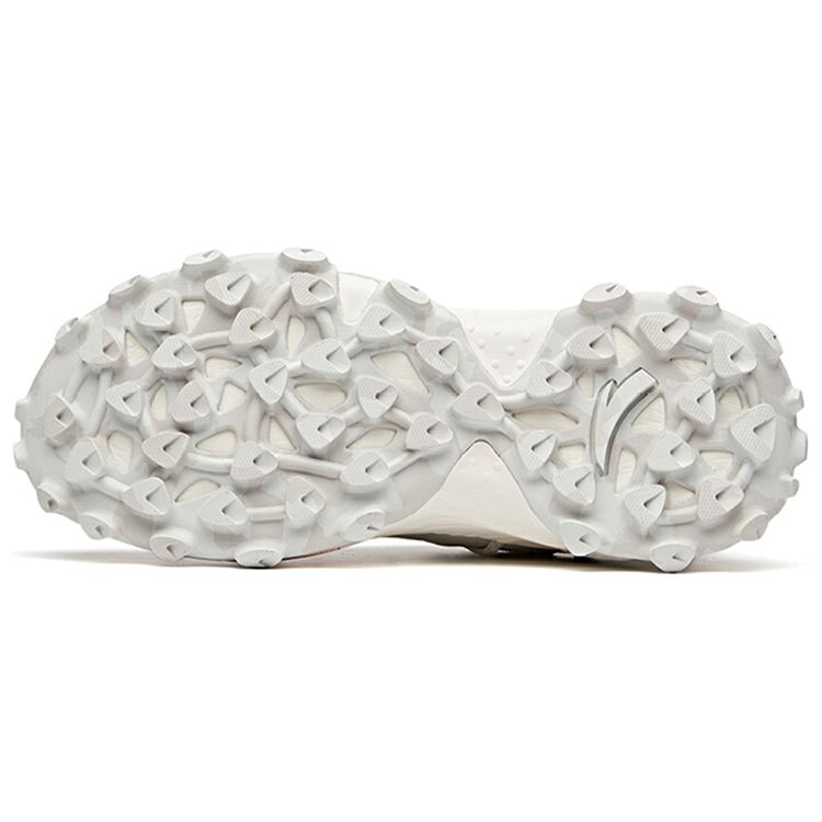 Anta Durable Breathable Low-Top Running Shoes Men Sneakers White Gray 112038832-1