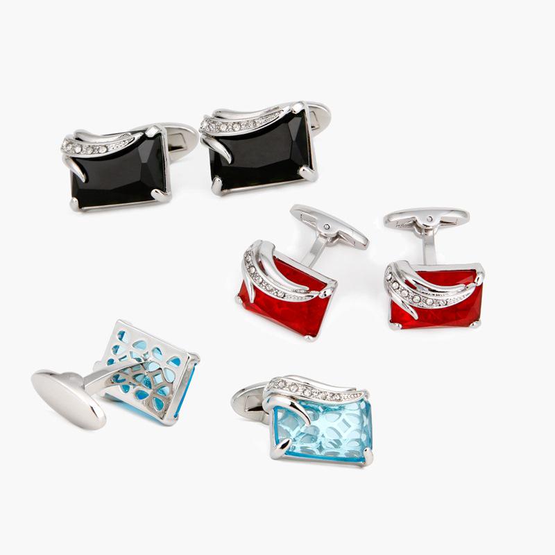 

Men s Luxury Red & Black Crystal Square Cufflinks Manual