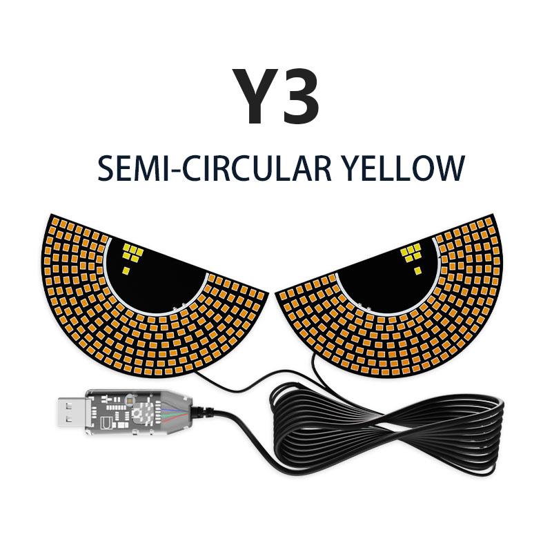 

Автомобильный светодиодный декоративный свет Забавные огни атмосферы «Глаз дьявола» Грузовик Авто Переднее Заднее Лобовое стекло USB Стробоскопические Сигнальные Предупреждающие Лампы