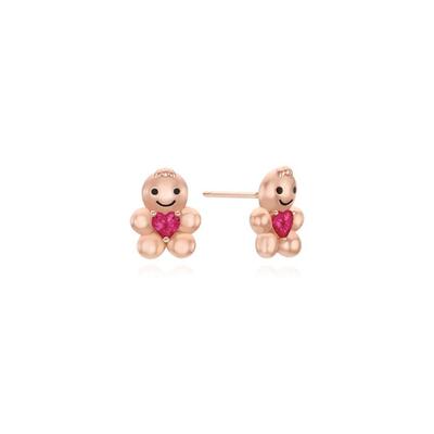[Silver925] Gingerbread Earrings Red