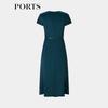 PORTS Women's V-Neck Knit Midi Dress
