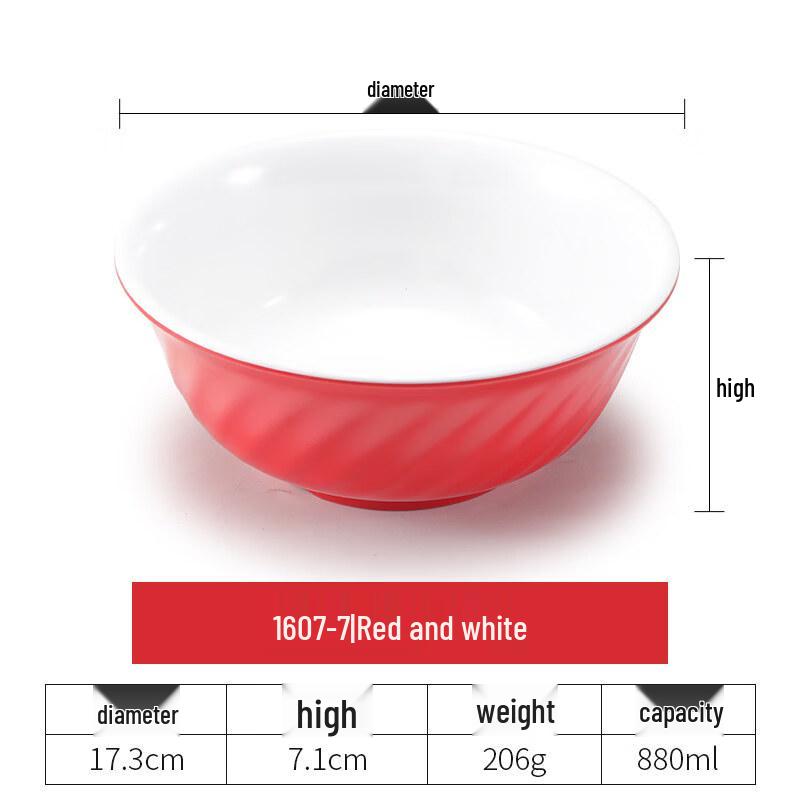 Yipan Nordic Melamine Soup Bowl Set (5-Pack)