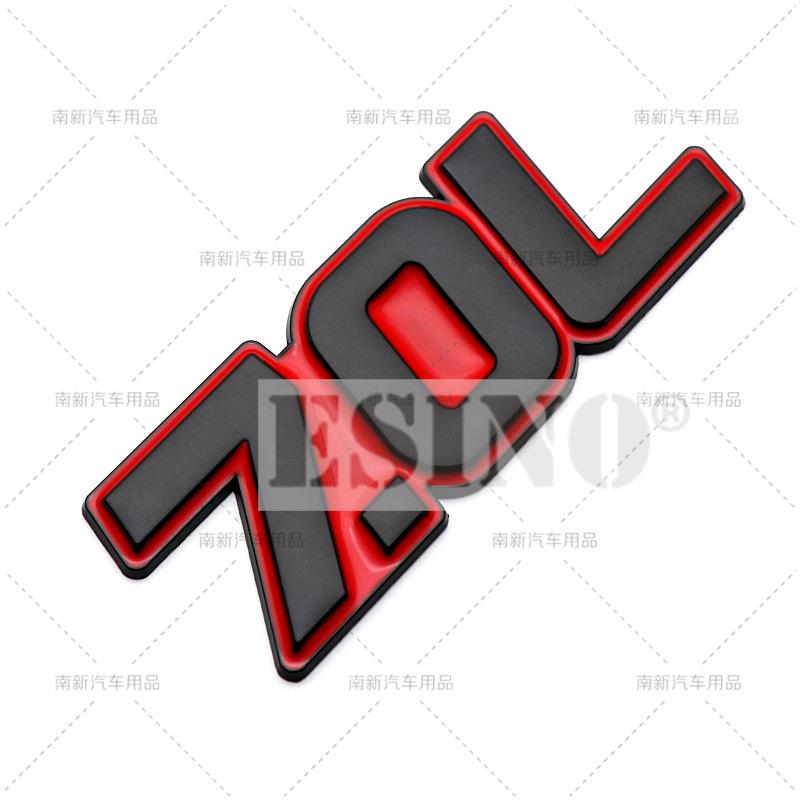 Car Styling DFETRY 3D Metal Chrome Zinc Alloy Adhensive Emblem 5.0L 5.7L 6.0L 6.2L 6.4L 7.0L Body Trunk Fender Badge Accessory