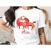 Mondneujahr 2026 T-Shirt Jahr des Pferdes Chinesisches Tierkreiszeichen T-Shirt Kreatives Design Frohes Neues Jahr Herren Damen T-Shirt Baumwoll-Oberteile