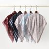 Blumenmuster Wellen Viskose Quadratisches Tuch Muslimische Hijabs Baumwoll Kopftuch Damenmode Malaysia Taschentuch Foulard 110*110cm