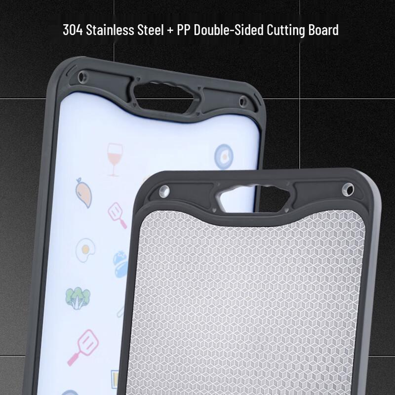 Hanle 304 Stainless Steel Dual-Sided Cutting Board