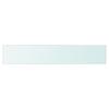 VidaXL Panneaux d'étagère 2 pcs Verre Transparent 80 x 15 cm