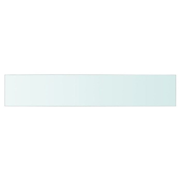 VidaXL Panneaux d'étagère 2 pcs Verre Transparent 80 x 15 cm