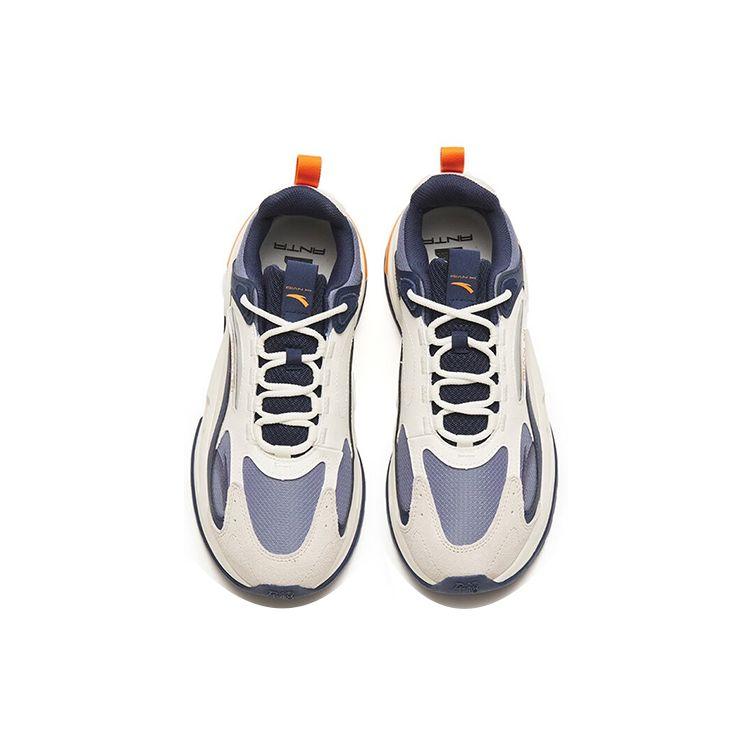 Anta Millennium 5.0 Non-Slip Wear-Resistant Low-Top Sports Casual Shoes Men Sneakers Gray Blue White 112248890-3