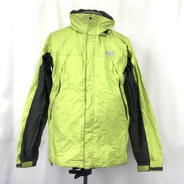 HELLY HANSEN Nylon Windbreaker Jacket & Pants Set Green × Gray Men’s L(USED)