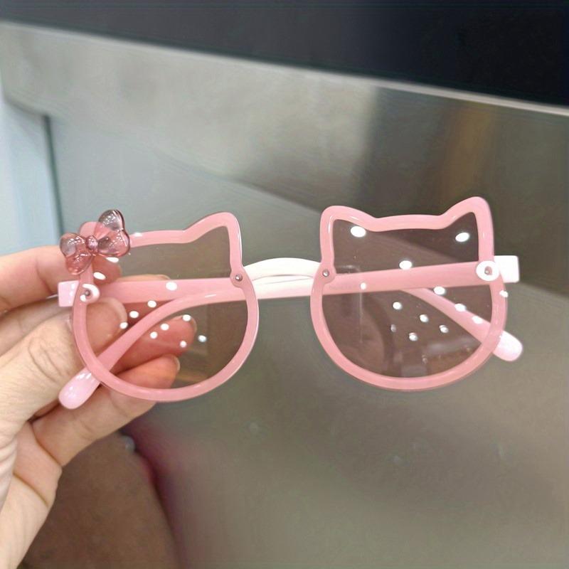 

Children s Fashion Trendy Glasses Baby Girl Cute Cat Ear Cartoon Glasses Trendy New Beach Glasses Travel Decoration Glasses