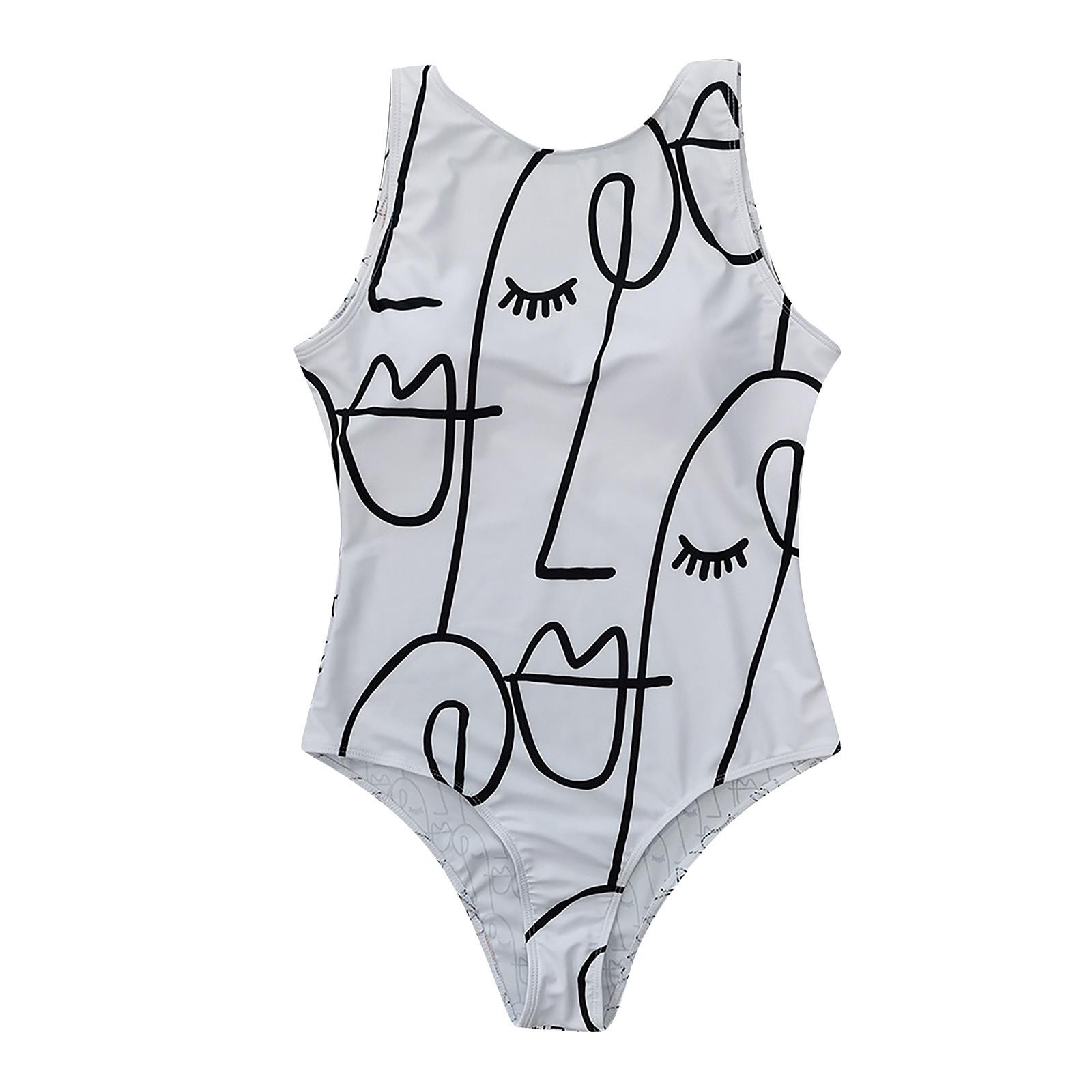 Модный женский сексуальный купальник без рукавов с принтом — фото 3