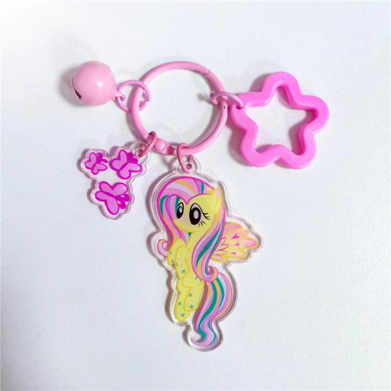 Porte-clés Pendentif Dessin Animé Mon Petit Poney - Bijoux Acryliques Mignons pour Sacs