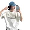 Cotton Kitty Cat White Short-sleeved T-shirt Women's Summer American High Street Design Sense Niche Half-sleeved Loose Top