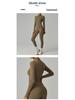 Zipper Style Nude Feel Long Sleeve Yoga & Running Bodysuit - High Intensity, Tight Fit #8306