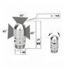 Cleaning Tool Industrial Stainless Steel Rotating Spray Nozzle for