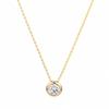 Hot Selling S925 Sterling Silver Round Zircon Necklace Minimalist Dainty Elegant Luxury Clavicle Chain for Women