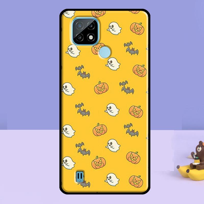 Süße Halloween-Geisterhülle für Realme C61 C75 C67 C55 C53 C51 C35 C21Y C25S GT 7 Pro 6 6T 10 11 12 13 14 Pro Plus