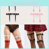 Ladies Punk Style Leg Ring With Metal Leather Y2k Fetish Garters For Wear Party