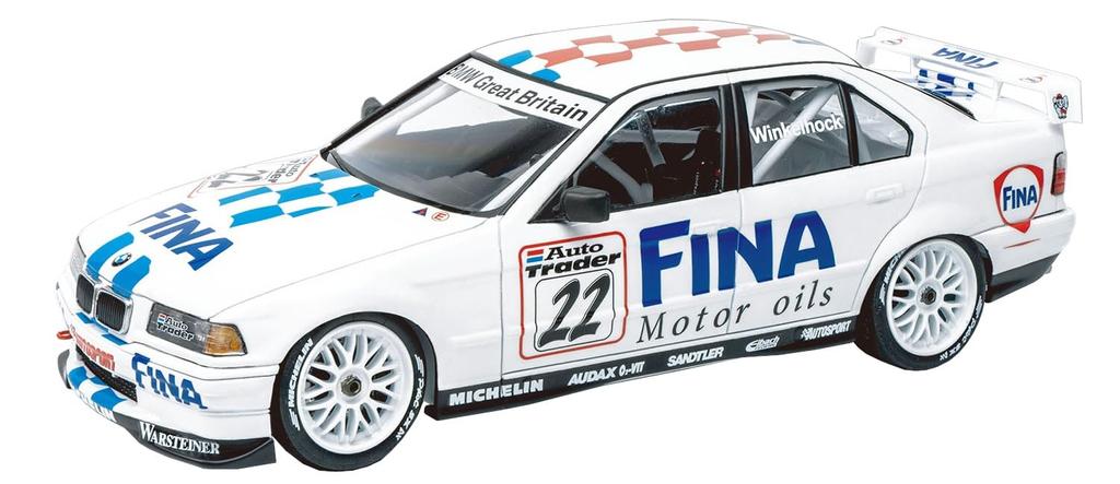 BMW 320i E36 1996 BTCC Browns Hatch vítěz plastový model BX24045 Platz/BEEMAX 1/24