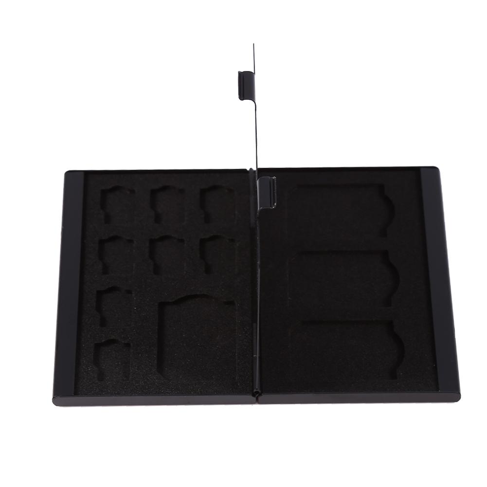 12 Slots Aluminium Storage Box Case For Micro SD Card & TF Card Memory Card Holder