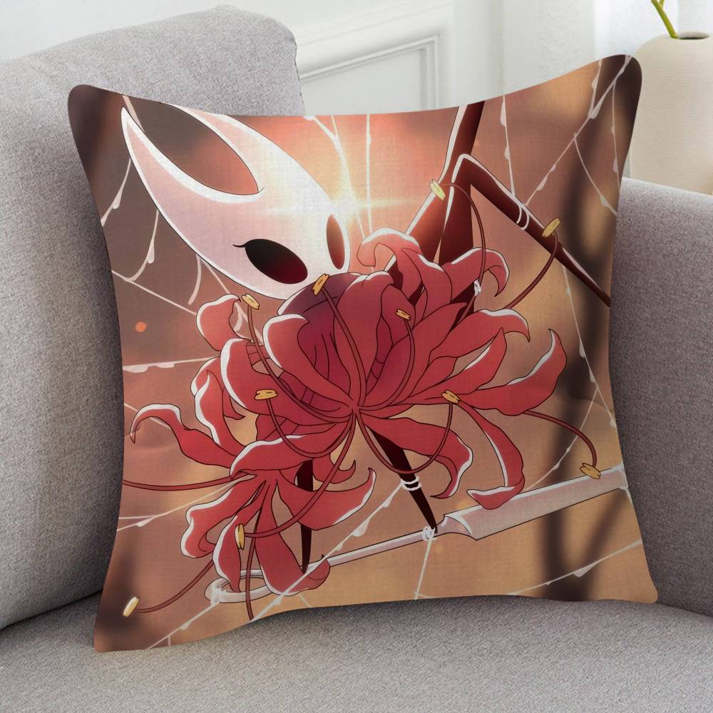 Game Hollow Knight Silksong Cute Cartoon L Game Cushion Cover Pillowcase Upholstery Sofa Throw Pillow Home Decor Pillowcas