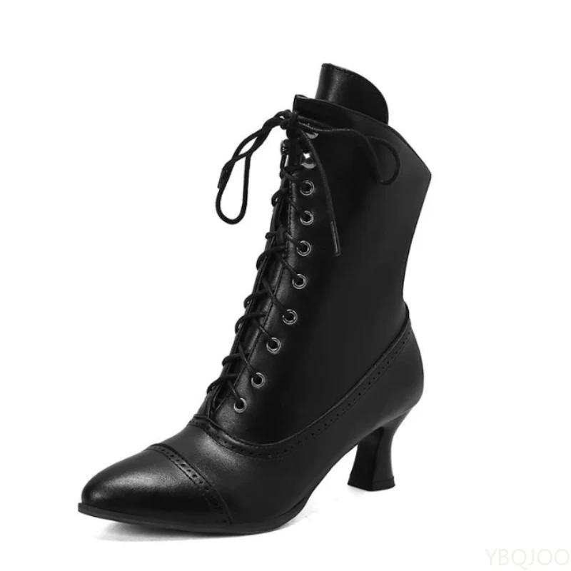 Winter style thick heeled short boots