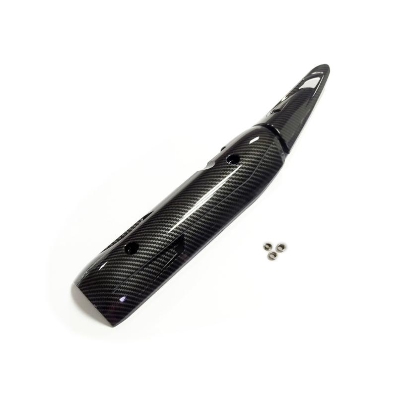 Lightweight ABS Motorcycle Exhaust Shield Anti Scorching Guard Carbon Fiber Finish Exhaust Pipe Protections for Y15ZR