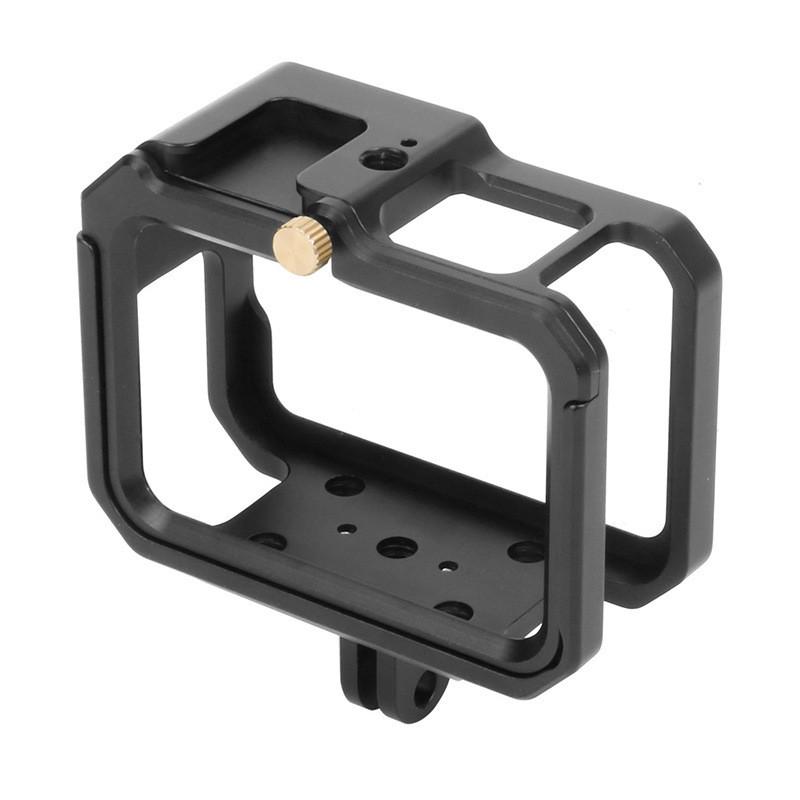 Aluminum Camera Cage GoPro Hero 13 12 11 10 9 With Heat Dissipation Cold Shoe Mount Extension Frame UV Filter Option