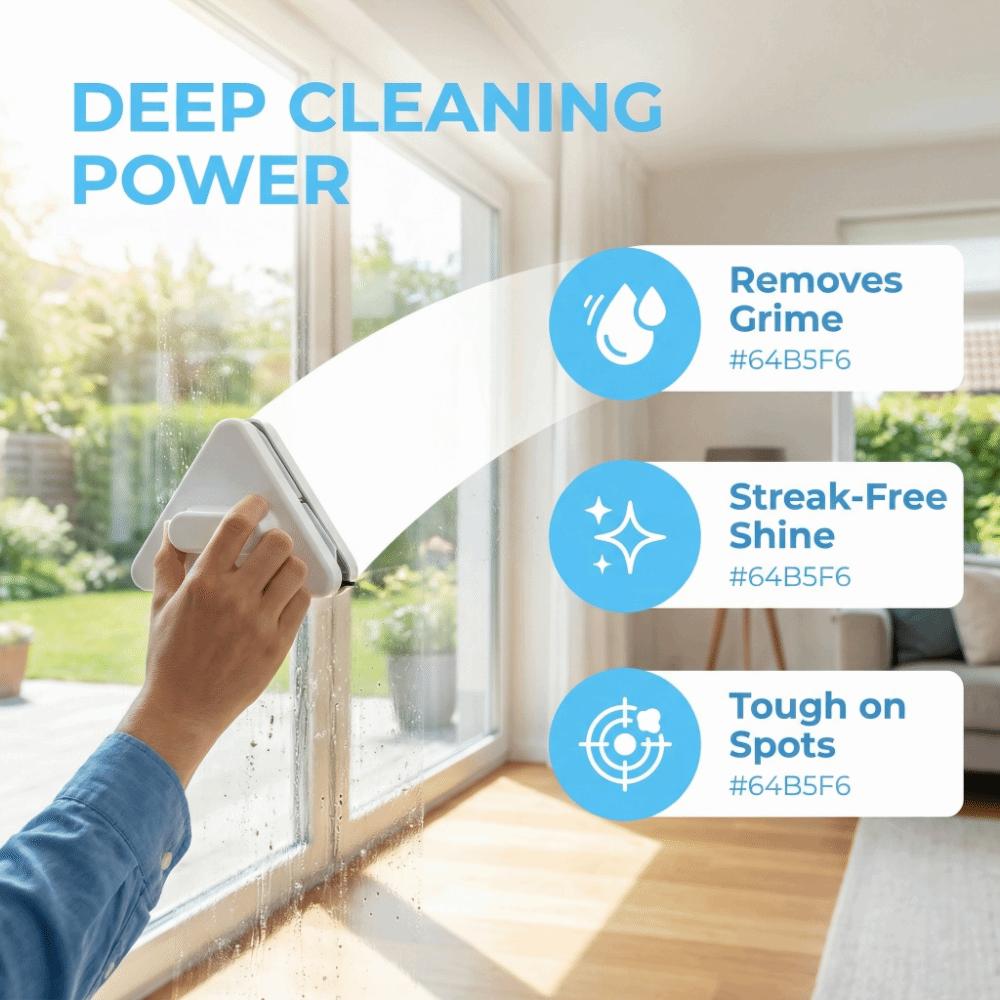 Durable Glass Artifact Cleaning Cotton Easy To Clean Magnetic Adjustment Cleaning Kit Outside