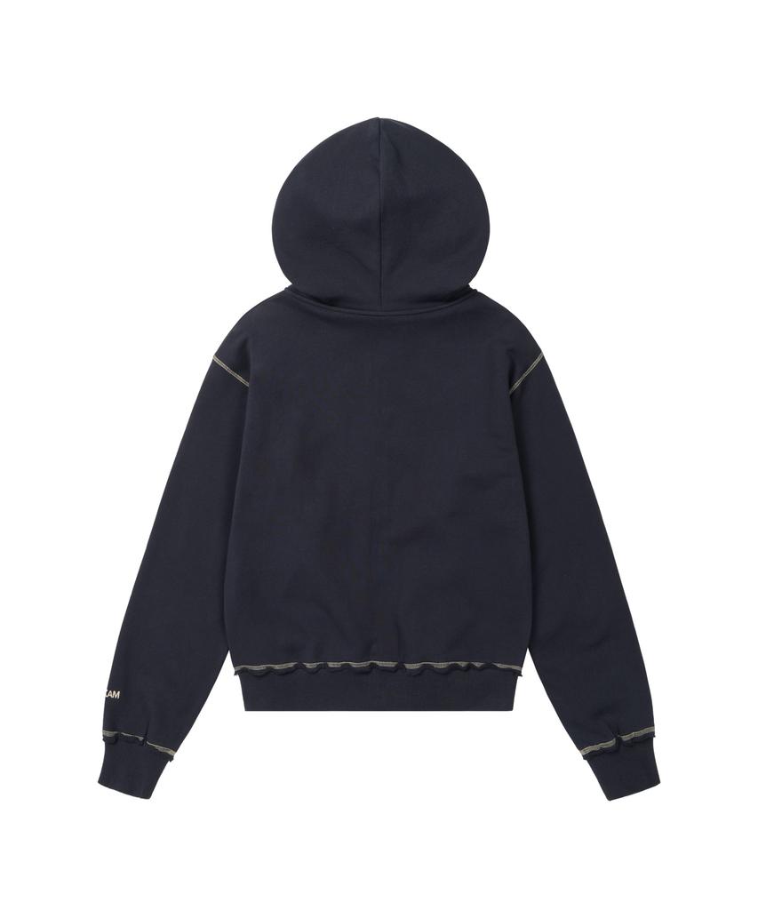Aakam Starburst Zip-Up Hoodie (Navy)