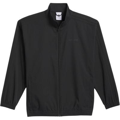 adidas Originalūs Madingi Patogūs Vienspalviai Retro Stiliaus Striukė su Apykakle Ilgomis Rankovėmis Unisex Striukė Juoda IY1630