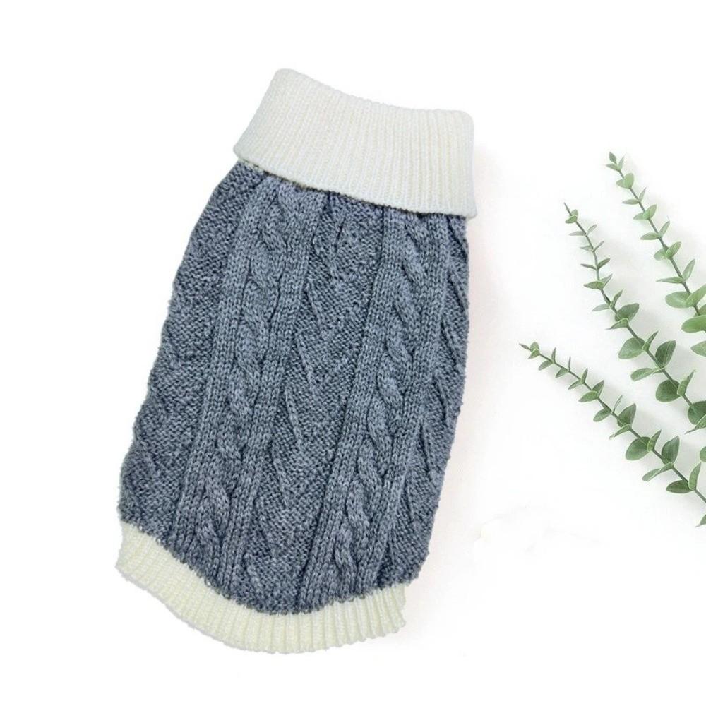 Warm Dog Pullover Jumper Soft Puppy Jacket Pet Clothes Turtleneck Dog Sweaters  Small Dogs