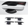 Carbon Fiber 4X Exterior Door Handle Bowl Cover Trim For Honda Accord 2023 2024