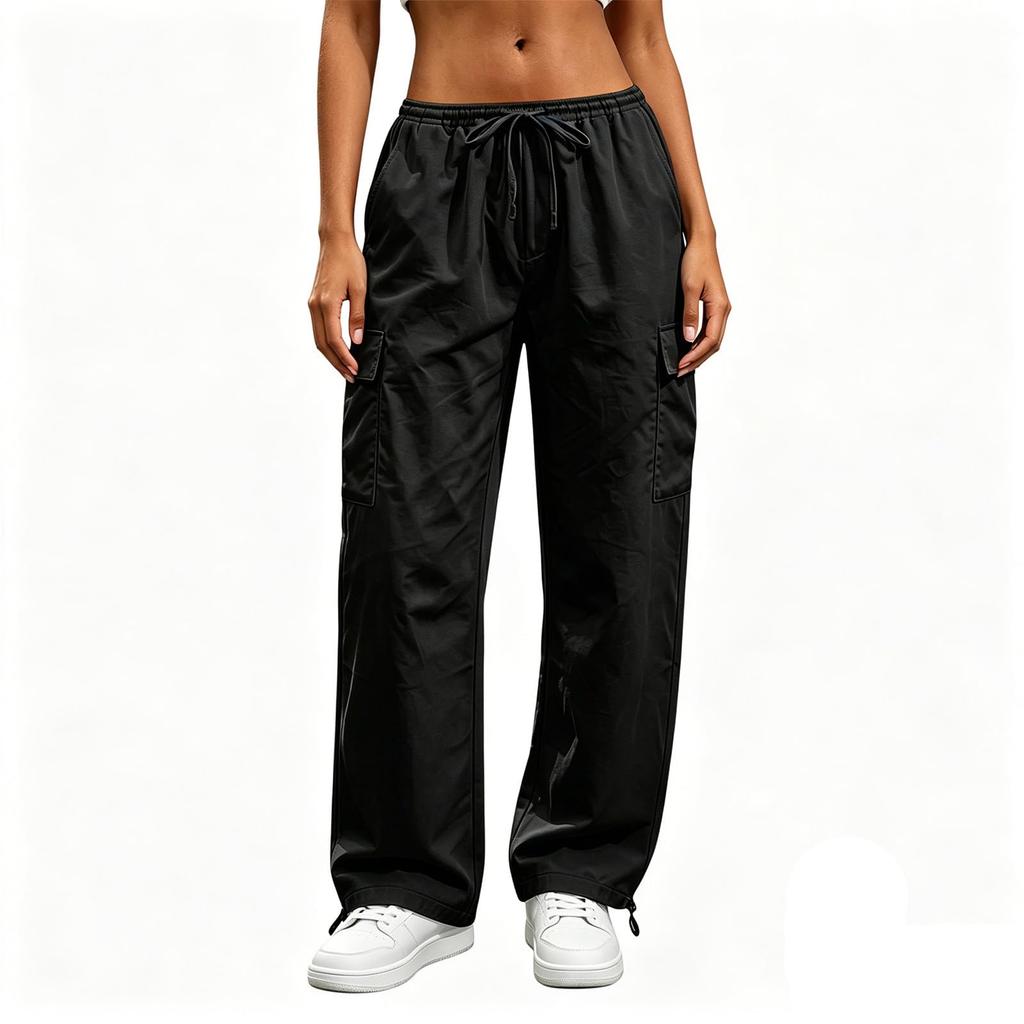 Women's Casual Cargo Pants with Multiple Pockets for Outdoor & Everyday