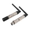 Stage Lighting Control Wireless Transmitter Receiver System 2 in 1 3 Pin with Male Female Plug