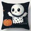 Cute Halloween Ghost And Pumpkin Pillowcases For Spooky Decor! Sofa Cushion Cover Holiday Party Decoration Gift