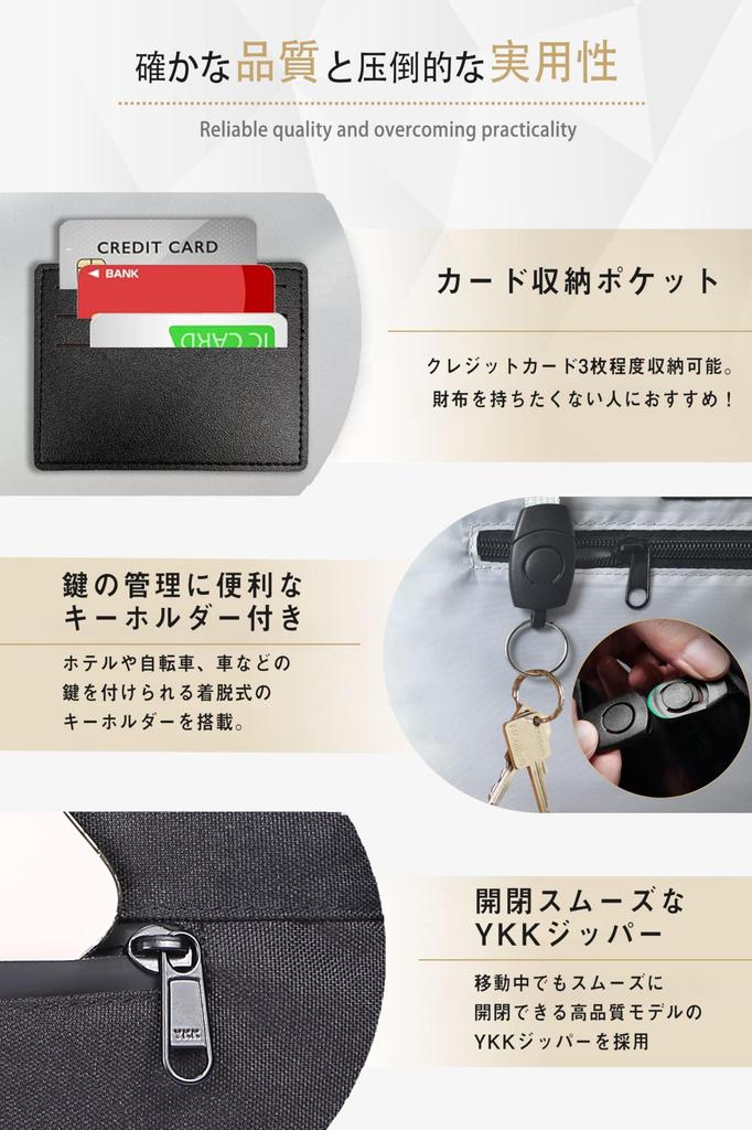 Schultertasche für die Schulter Wasserdicht Sicherheit Schulter Business Unisex [Flechazo] Herren, Tasche, RFID, Anti-Skimming, Wasserdicht, Reißverschluss, Leichtgewichtig,