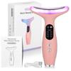 7 Colors LED Neck Beauty Device Vibration Face Neck Massager Constant Temperature Skin Lifting Anti Wrinkle Home Use Photon Therapy Tool