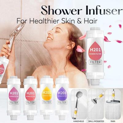 Aroma Shower Filter Cartridge Home Water Purifier Chlorine Removal Skin Care High Pressure Shower Head Pre Filter