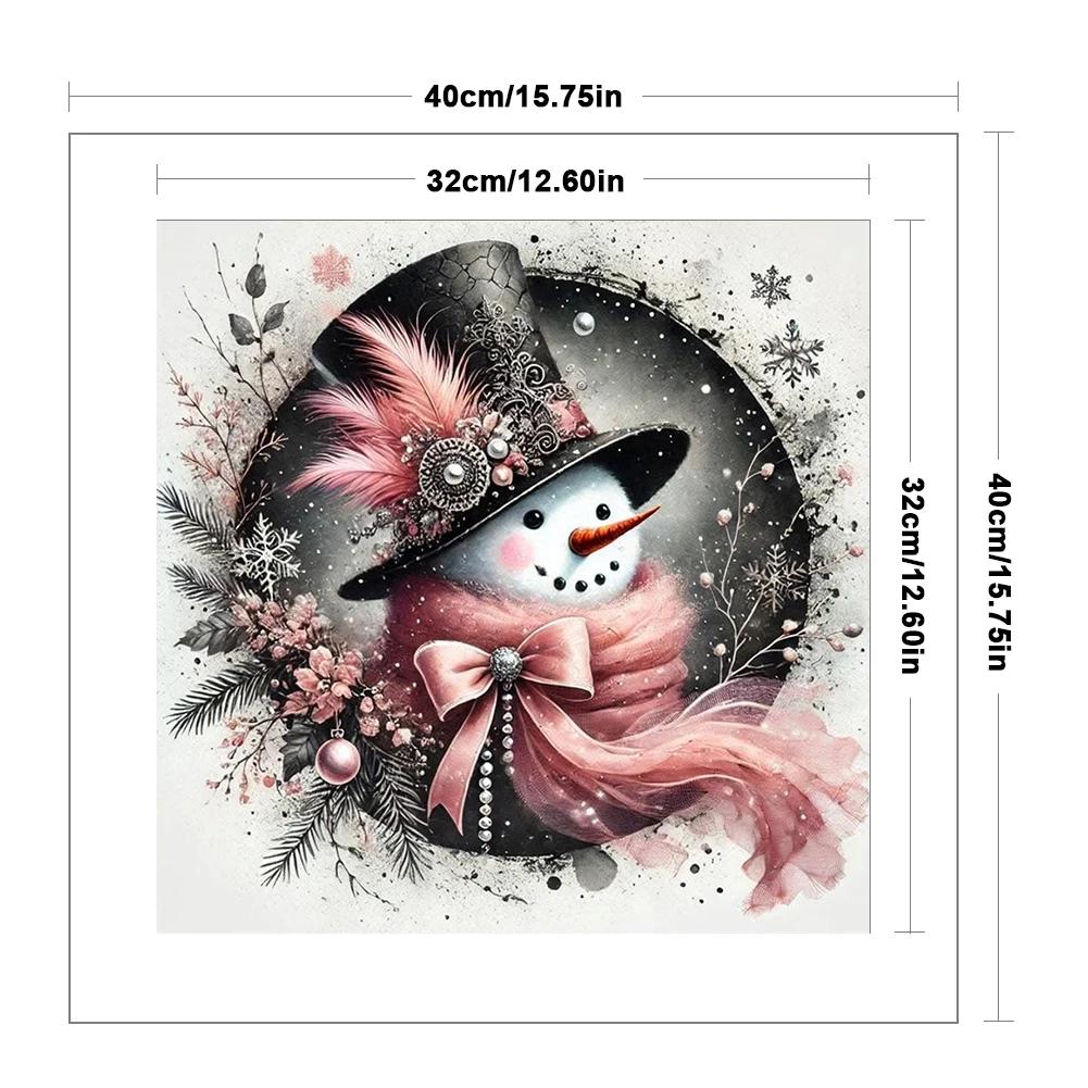 

Xmas Printed Cross Stitch Kit 40x40cm DIY 11CT Embroidery Craft Set Home Decor Easy Pattern Aida Stamped Fabric Embroidery Set