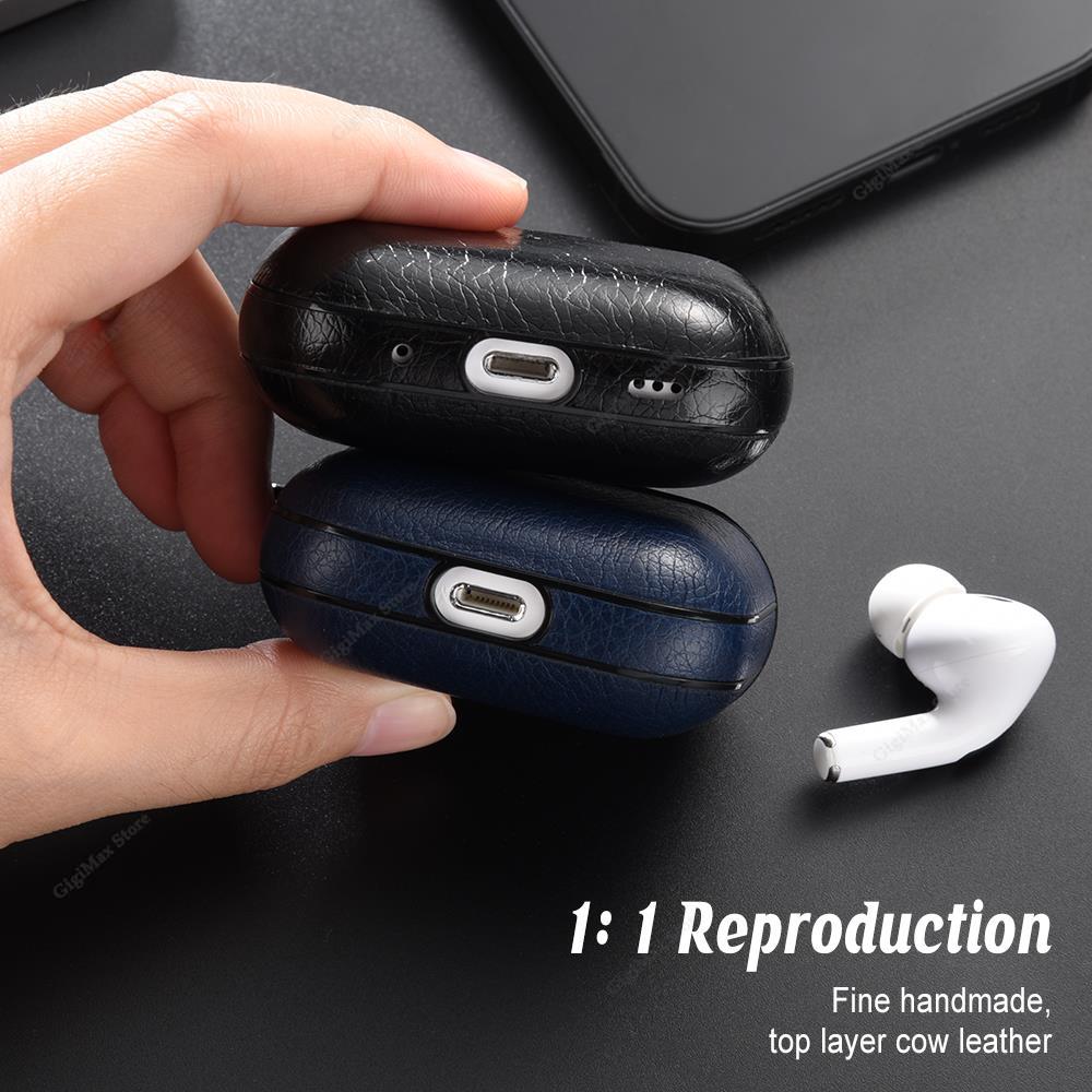 Leder Schutzhülle Für Airpods Pro 2 3 Hülle Kabellose Kopfhörer Hülle Für Airpod Pro2 Pro 2. 3. Airpods3 Lade Tasche Funda