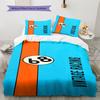 Cartoon Pattern Bedding Quilt Set Quilt Cover Pillowcase Home Decoration Birthday Gift (1 * duvet cover + 2 * pillowcase, without core)