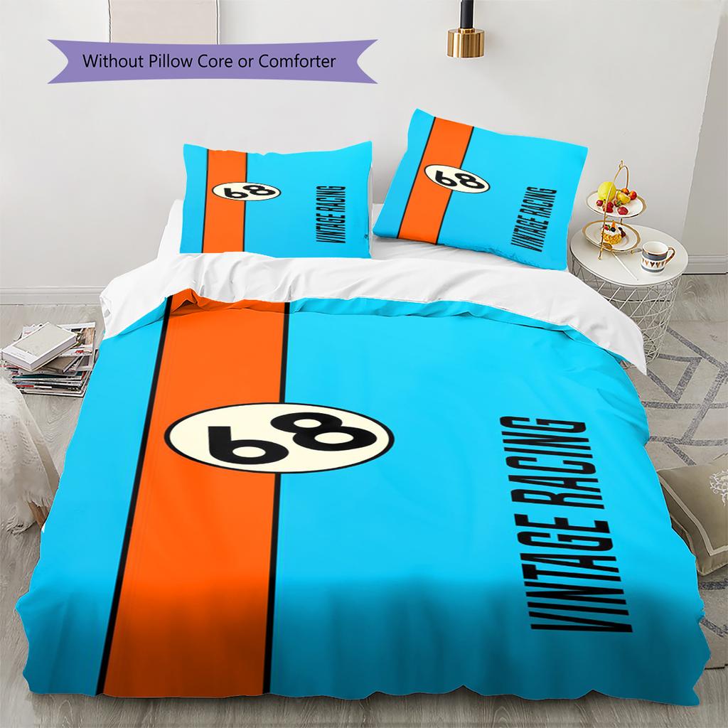 Cartoon Pattern Bedding Quilt Set Quilt Cover Pillowcase Home Decoration Birthday Gift (1 * duvet cover + 2 * pillowcase, without core)