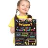 Portable Chalkboard Blackboard with Durability Ecological Friendly Design for School Office and Creative Note Taking