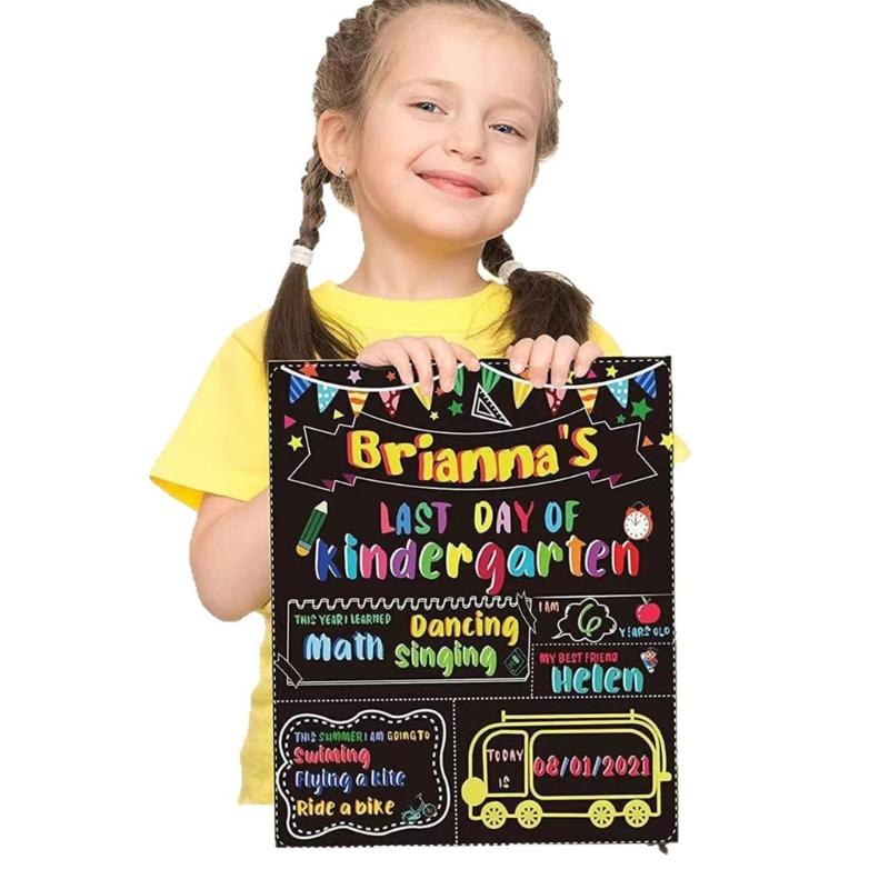 Portable Chalkboard Blackboard with Durability Ecological Friendly Design for School Office and Creative Note Taking