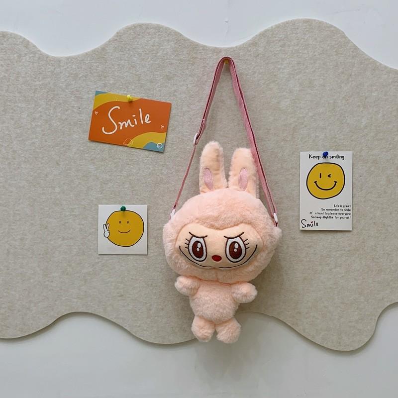 Fun Cartoon Plush Themed Coin Purse Perfect For Kids Cute Crossbody Storage Bag