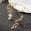 Set Open Bracelet Ring Set Temperament Premium Red Pearl Decoration Luxury Banquet Party Gifts