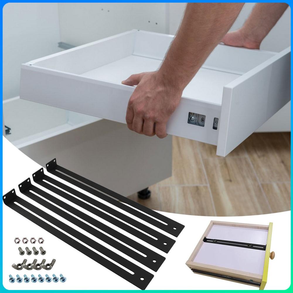 

Drawer Repair Kit with Screws Furniture Repair Kit Mounting Brackets Bottom Support Tool Set for Wooden/Chipboard/MDF Drawers China Mainland