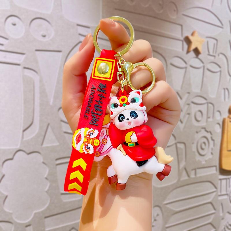 

Мультяшний Милий Кінський Брелок Підвіска для Сумки Підвісна Прикраса Кільце для Ключів Автомобіля Рік Коня 2026 Щасливий Подарунок
